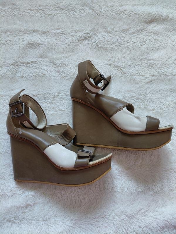 Damen Diesel Absätze Khaki Leder 40