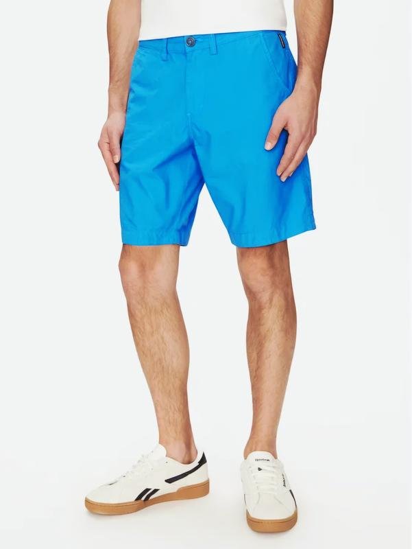 Uomo Bogner Shorts Blu Navy Cotone XL