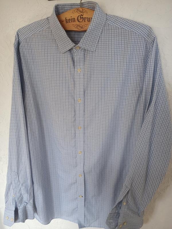 Herren Banana Republic Hemd Grau Baumwolle XL