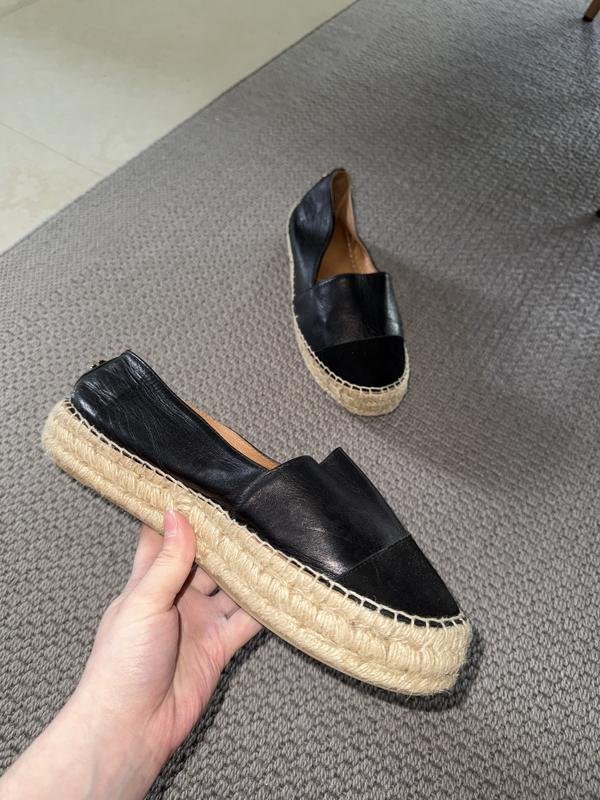 Women Carvela Espadrilles Black Leather 40