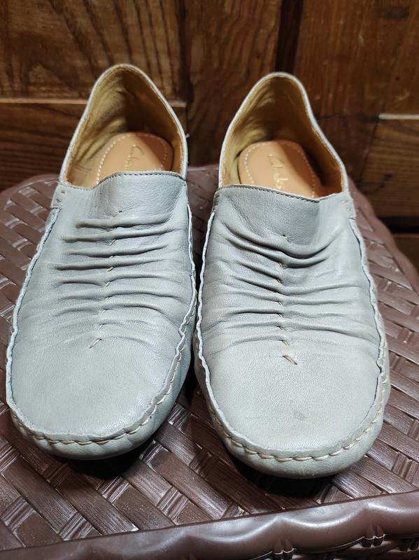 Femme Clarks Talons Bleu Cuir 36