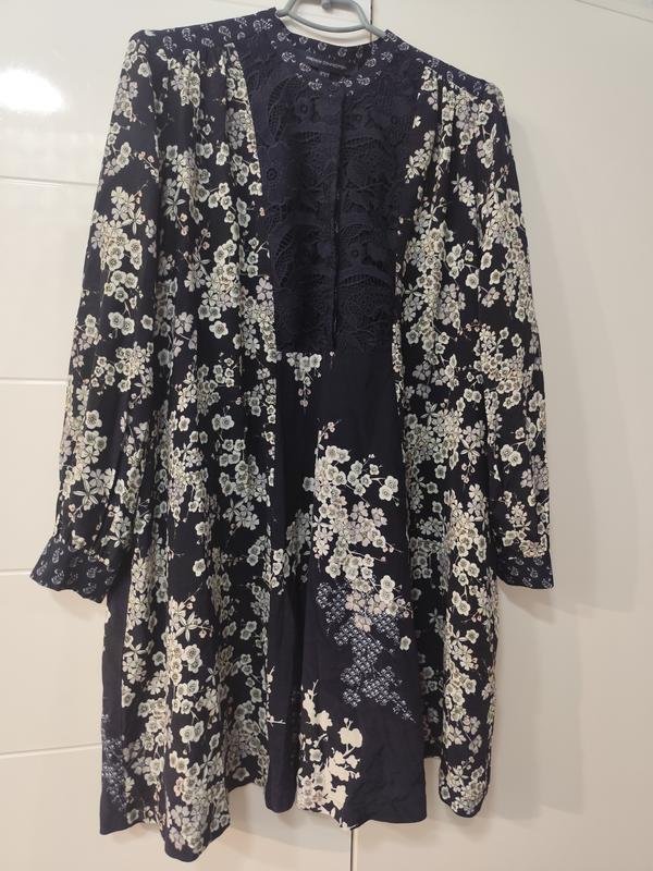 Femme French Connection Robe Blanche Viscose L