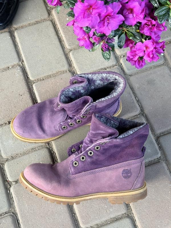 Donna Timberland Stivali Lilla Suede 39