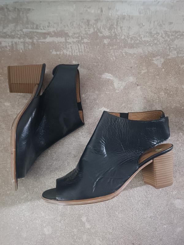 Donna Gabor Tacchi Nero Pelle 40.5