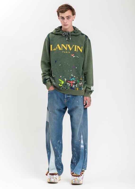 Homme Lanvin Jeans Bleu Marine Denim XS
