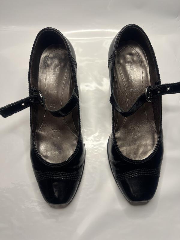 Donna Gabor Tacchi Nero Pelle 37.5