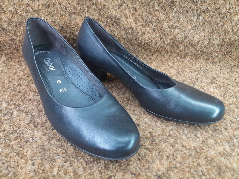 Donna Gabor Tacchi Nero Pelle 40