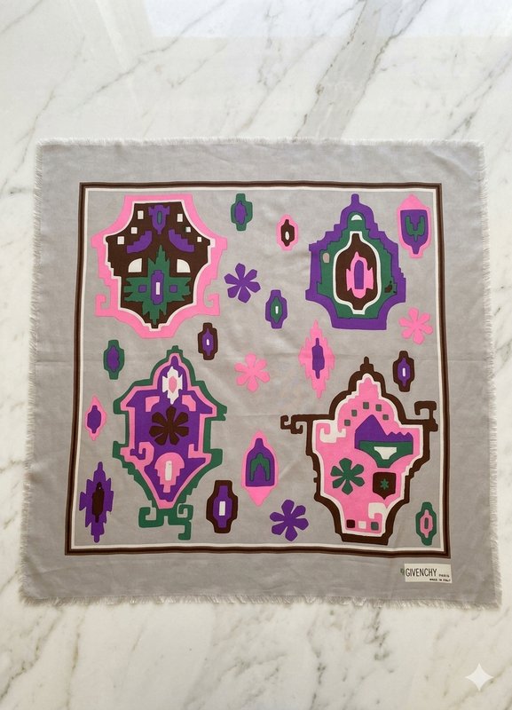 Givenchy Scarf Pink Silk