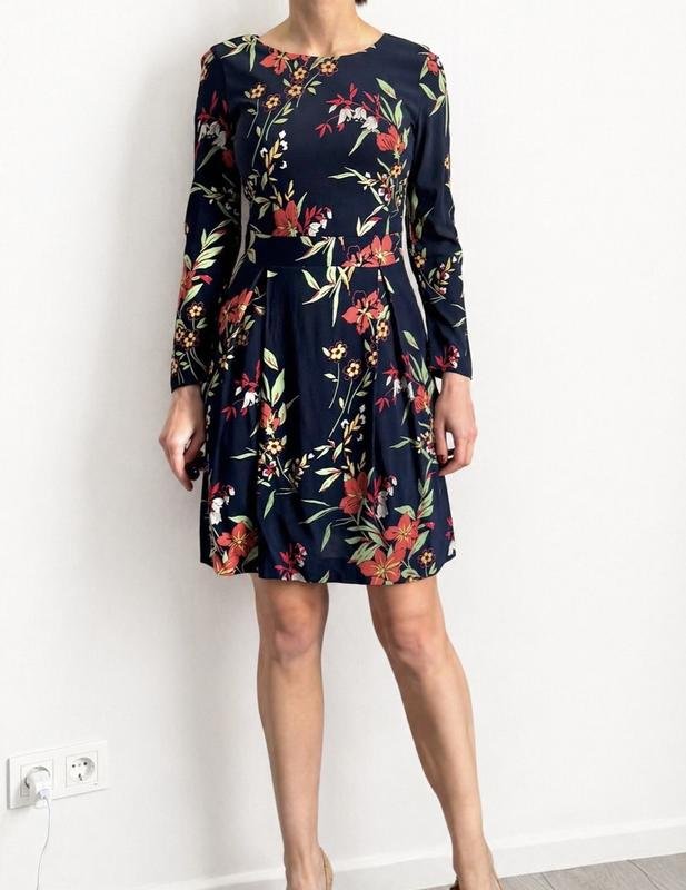 Femme Gant Robe Bleu Marine Viscose XS