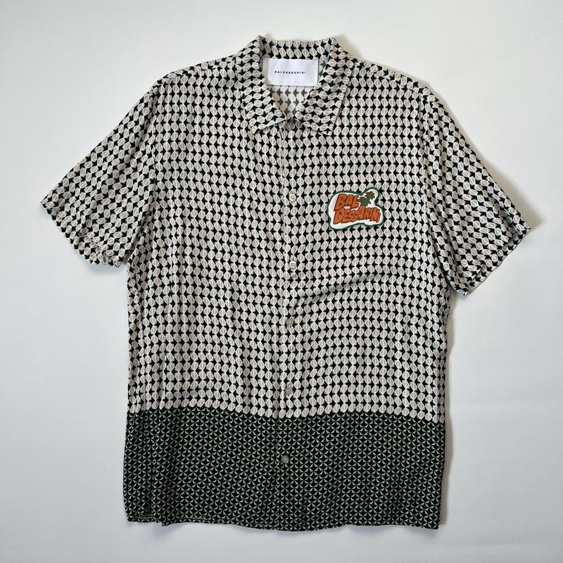 Uomo Baldessarini Camicia Verde Viscosa M