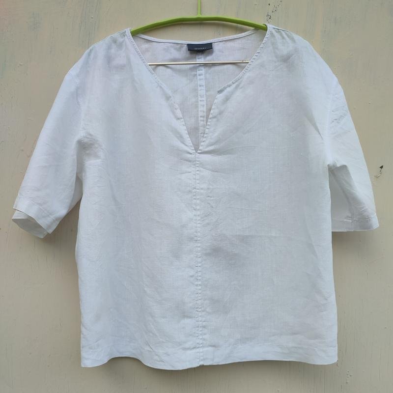 Women Jessica (C&A) Shirt White Linen M