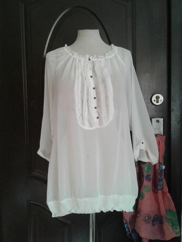 Женская Mulberry Блузка Белая 42 / XL / 50