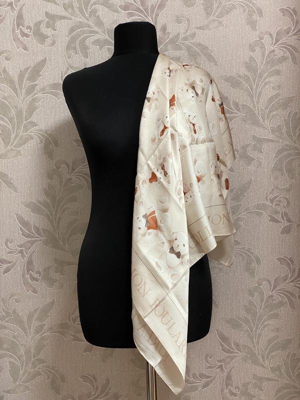 Women Furla Scarf Beige Silk