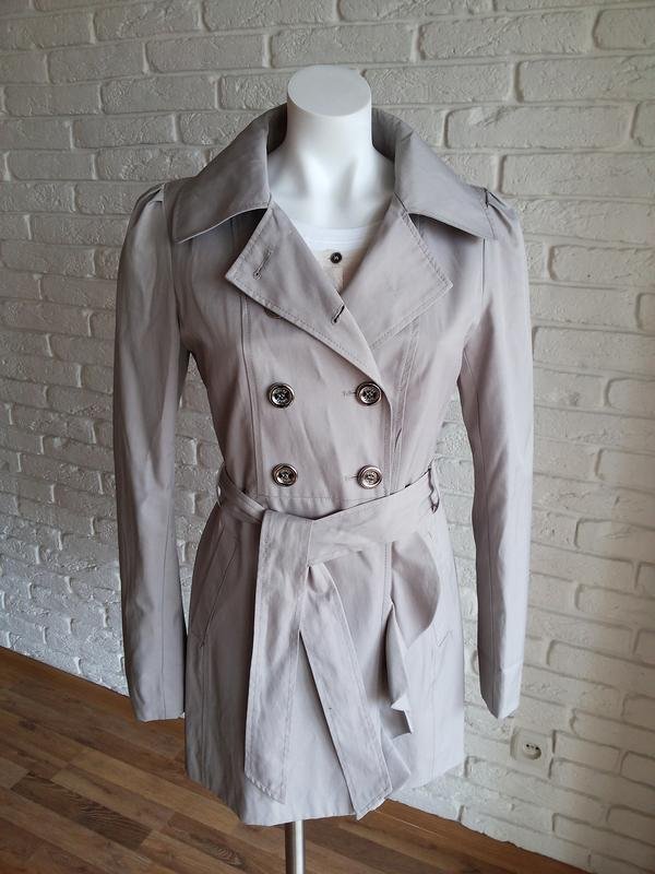 Donna GUESS Trench Coat Grigio Cotone 36 / S / 44