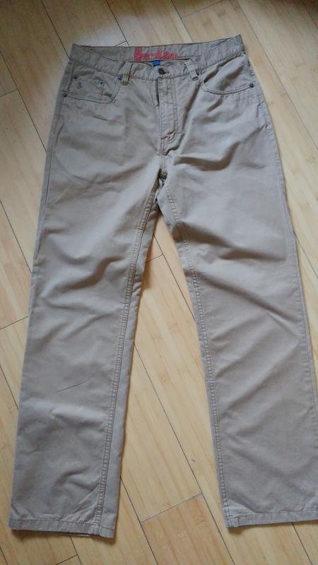Uomo Boden Pantaloni Marrone Cotone 32