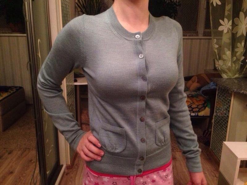 Women Club Monaco Sweater Grey Wool 34 / XS / 42