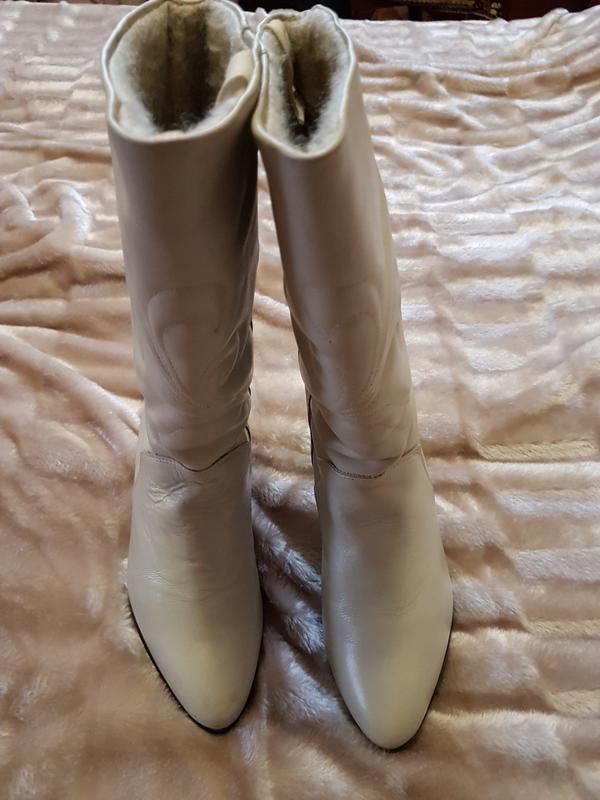 Femme Barracuda Bottes Blanches Cuir 38