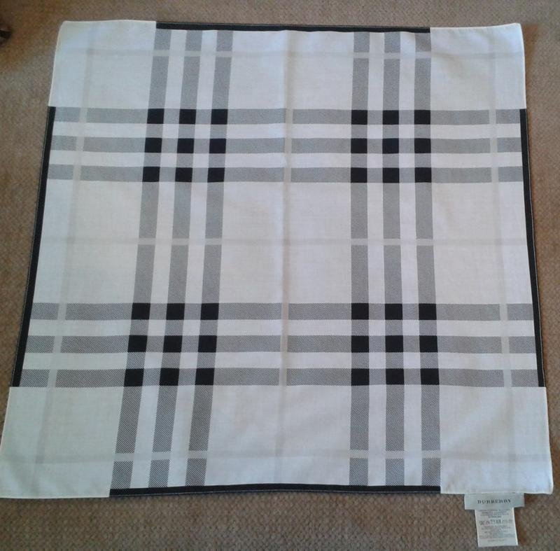 Женский Burberry Платок Чёрный Хлопок One size