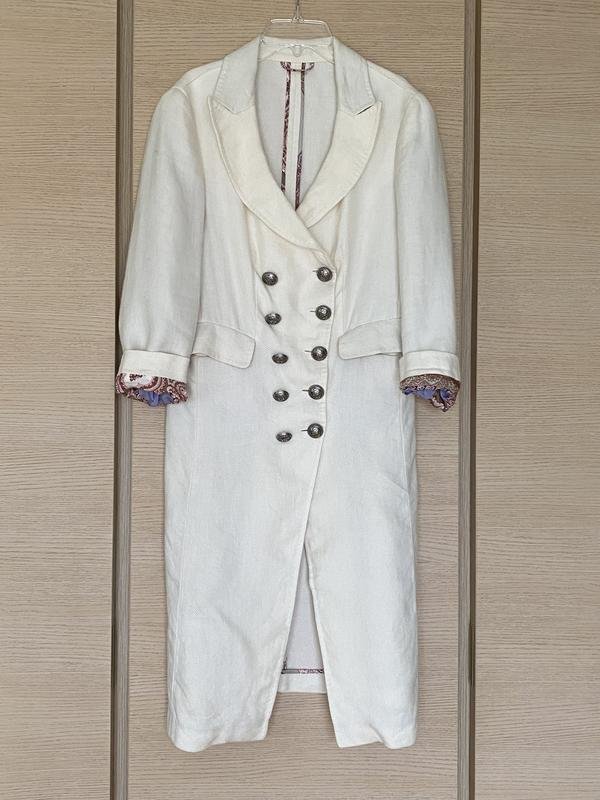 Damen Etro Trenchcoat Weiß 38 / M / 46