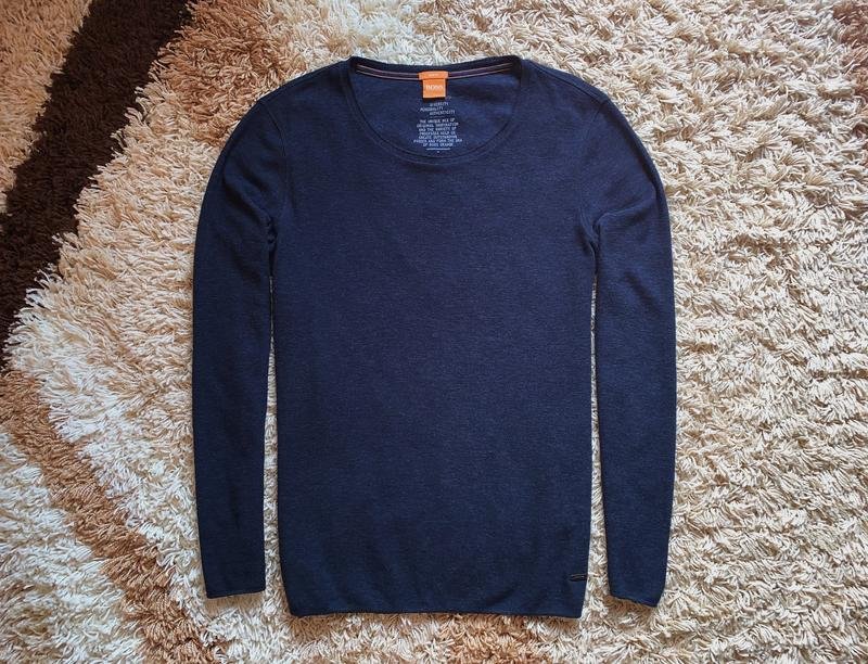 Мужской Boss Свитер Синий 42 / XL / 50