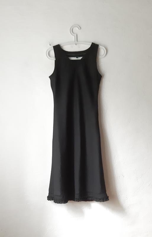 Femme Boden Robe Noire Lin 38 / M / 46