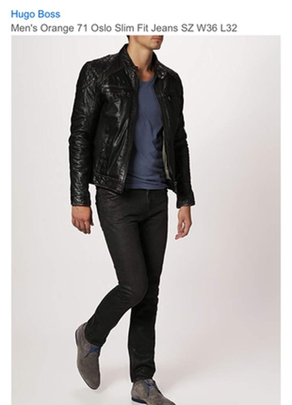 Мужские Hugo Boss Джинсы Чёрный 32 / M / 46