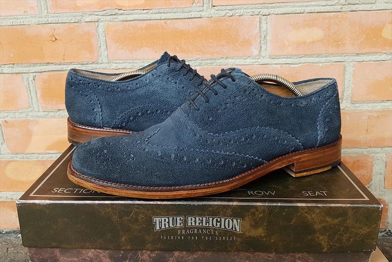 Uomo Ben Sherman Scarpe Blu Navy Camoscio 42