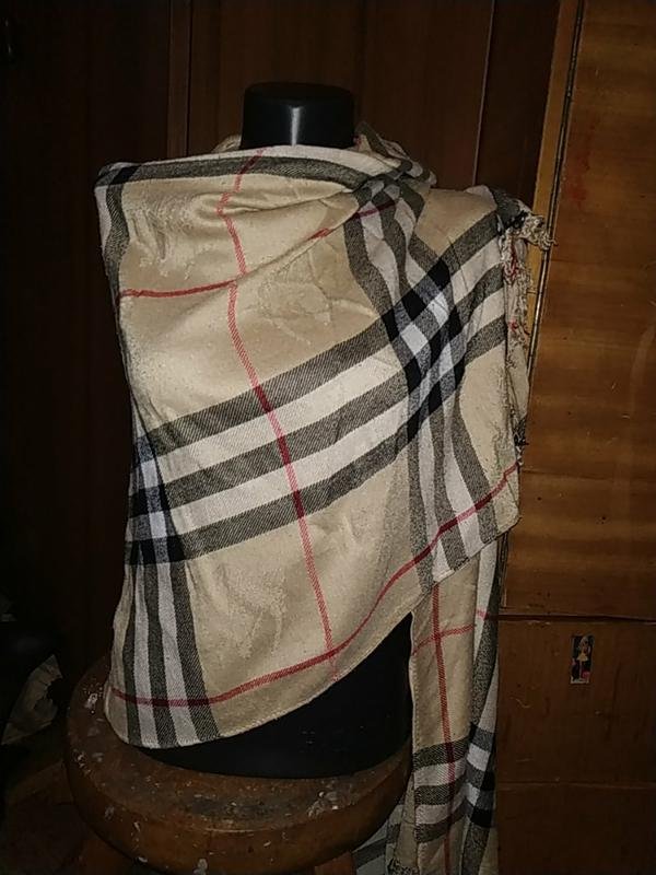 Women Burberry Scarf Black One size