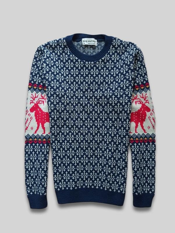 Homme Stag and Hart Pull Multicolore 38 / M / 46