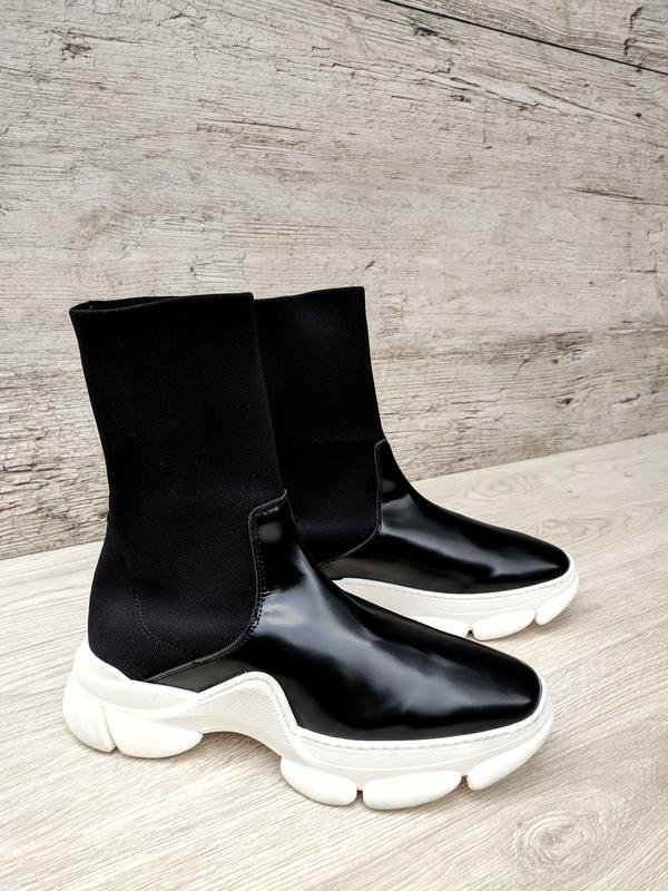 Женские Furla Ботинки Чёрные Кожа 40