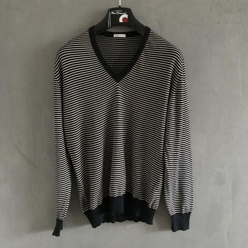 Uomo Ballantyne Maglione Bianco Cotone 40 /L / 48