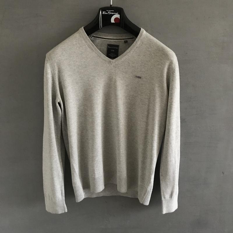 Мужской Marc O'Polo Пуловер Серый Хлопок 36 / S /