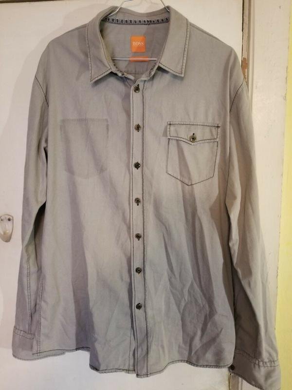 Homme BOSS Orange Chemise Grise 42 / XL / 50