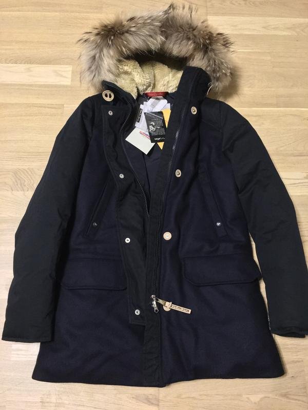 Женское Parajumpers Пальто Тёмно-синий Шерсть 34