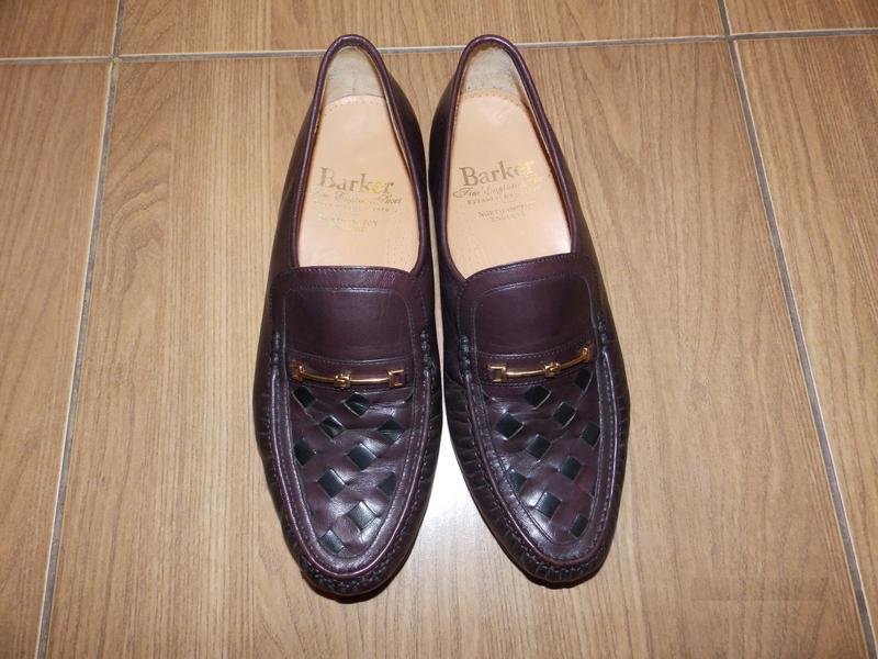 Homme Barker Chaussures Violet Cuir 41