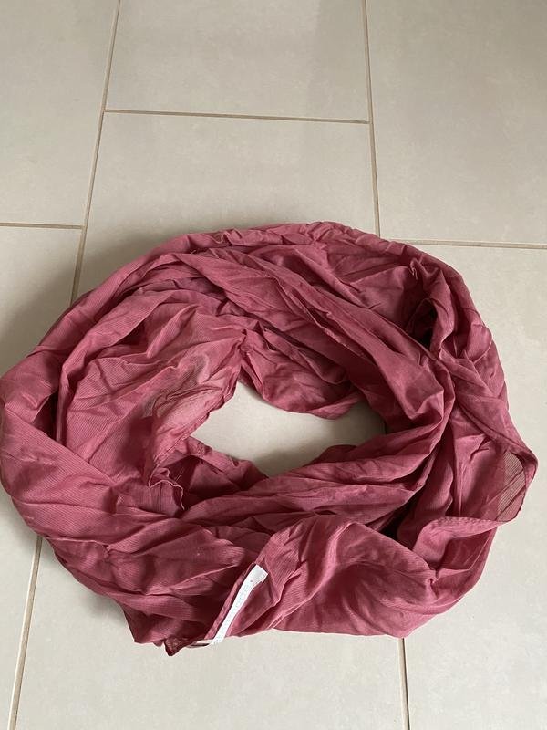 Women Custommade Scarf Pink Silk, Cotton One size