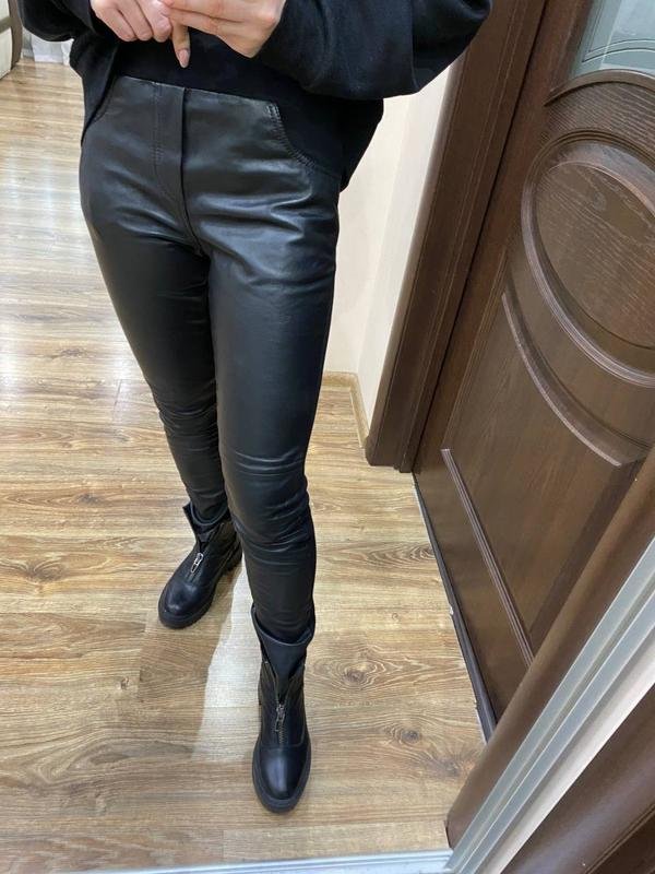 Femme French Connection Leggings Noir Cuir 34 / XS