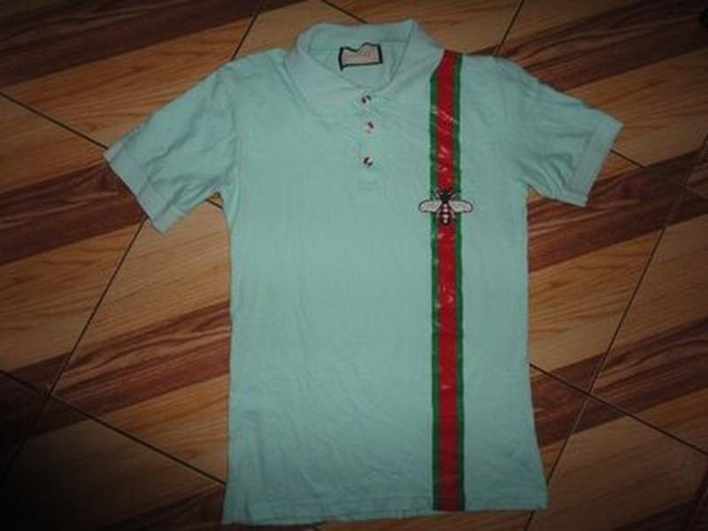 Herren Gucci T-Shirt Türkis Baumwolle M