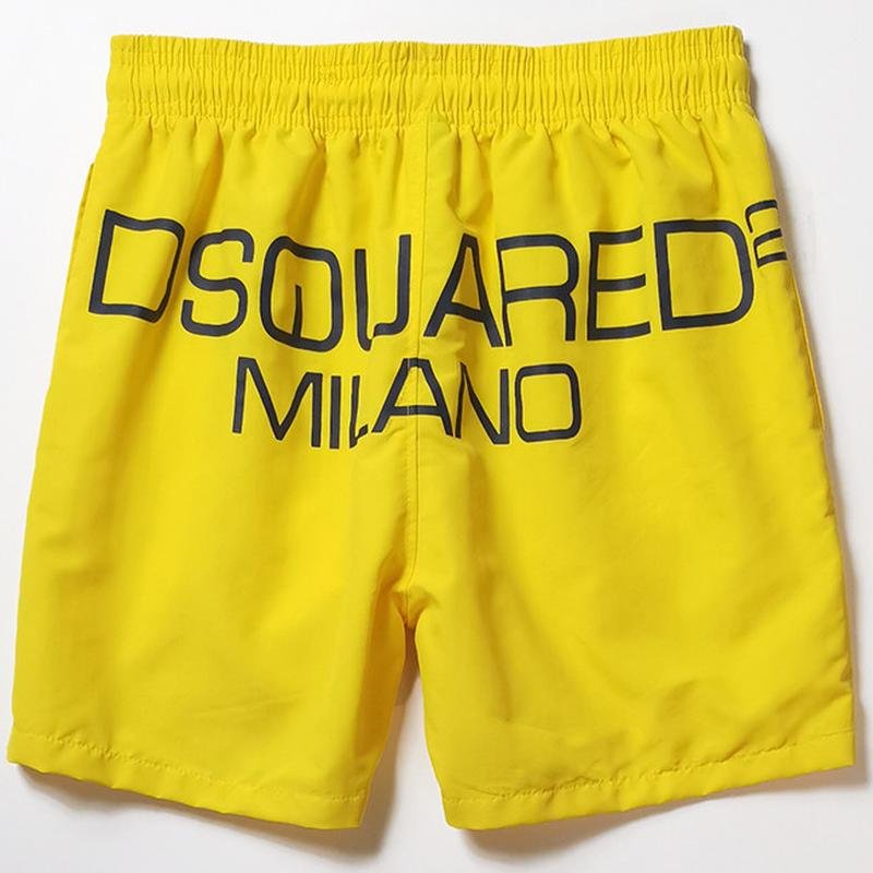 Uomo Dsquared² Shorts Giallo Poliestere 31 / M /