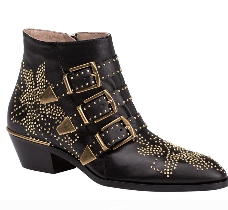 Donna Chloé Stivali Nero Suede 38