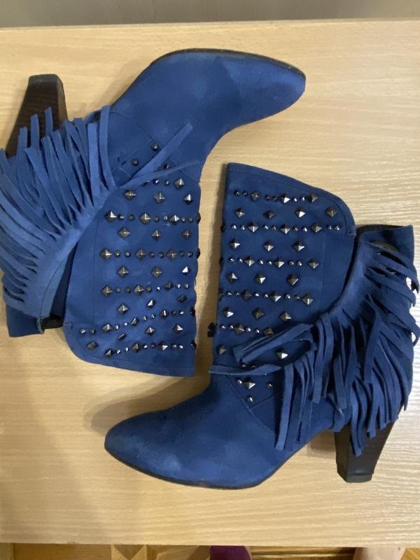 Donna Isabel Marant Stivali Blu Navy Camoscio 38
