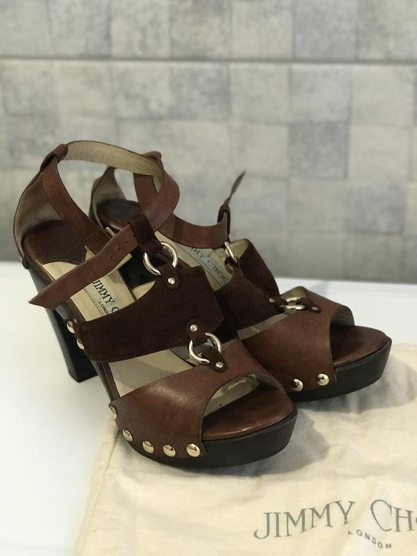 Женские Jimmy Choo Босоножки Коричневый 37