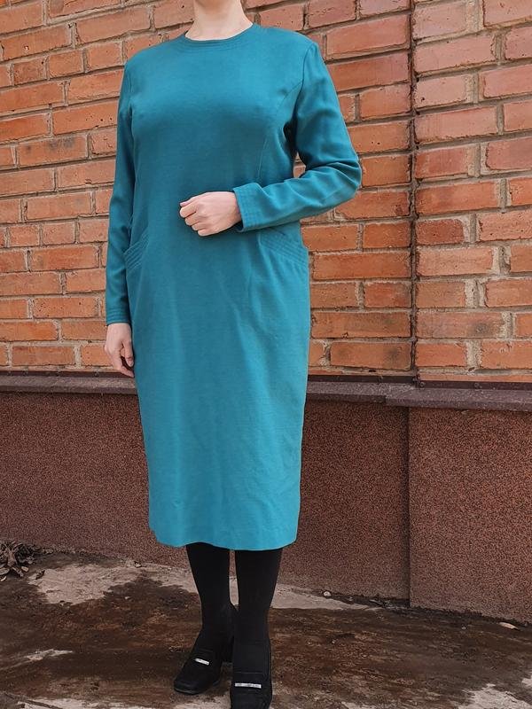 Damen Laura Ashley Kleid Türkis Wolle 36