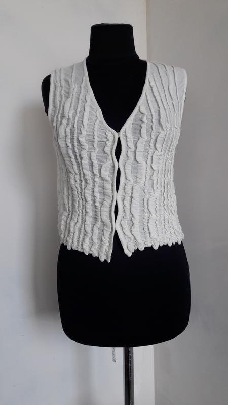 Women Comme des Garcons Vest White 34 / XS / 42