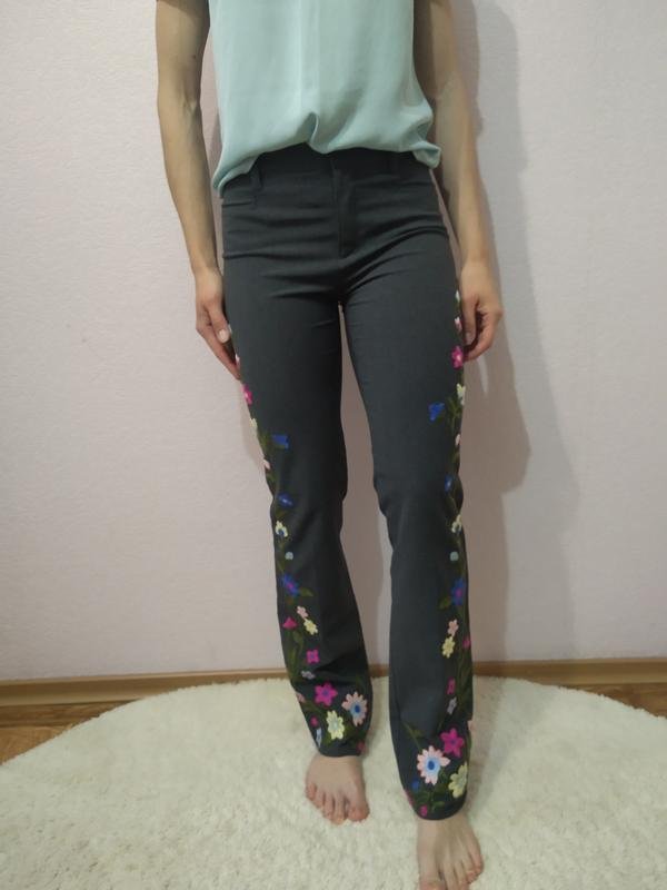 Женские Moschino Jeans Брюки Разноцветный Эластан