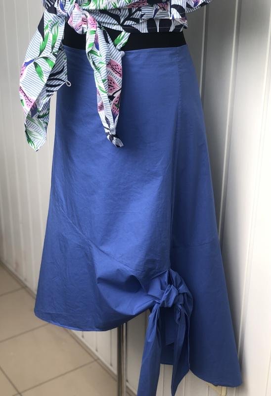 Femme By Malene Birger Jupe Bleu Marine Coton 40 /