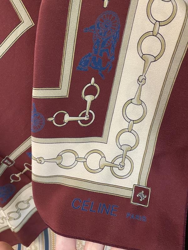 Женский Celine Шарф Красный Шелк Один размер