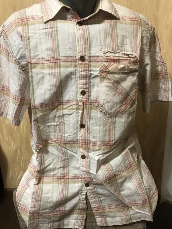 Мужской American Vintage Рубашка Белая Хлопок 42 /