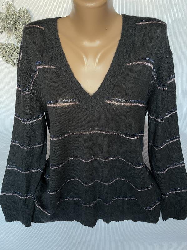 Women Custommade Sweater Grey Wool 42 / XL / 50
