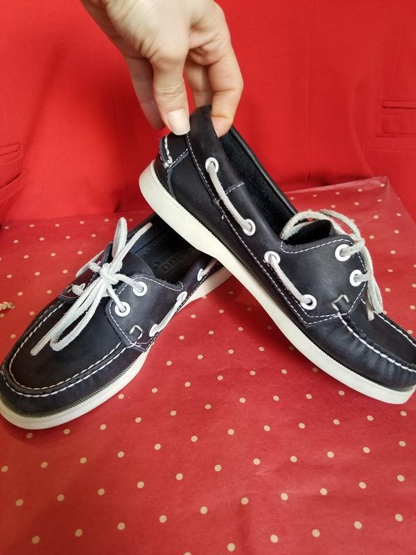 Женские Sebago Туфли Тёмно-синие Кожа 35